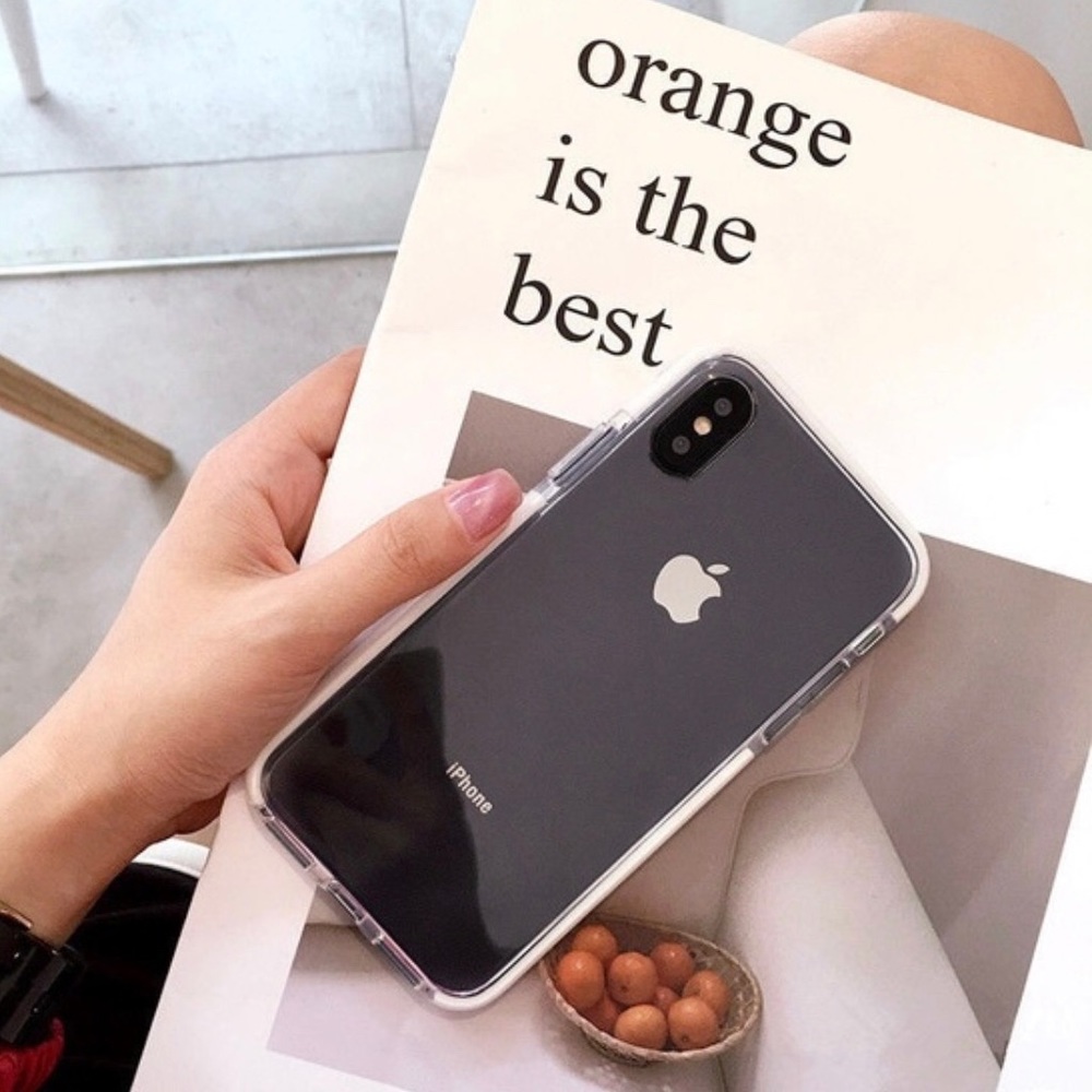 iPhone X Luxury Glossy Shockproof Silicone case